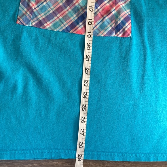 Vintage Teal XL Anvil 80’s Handmade T Shirt - Picture 7 of 8